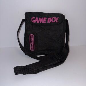 Vintage Nintendo Game Boy Carry Case Shoulder Bag Black Pink